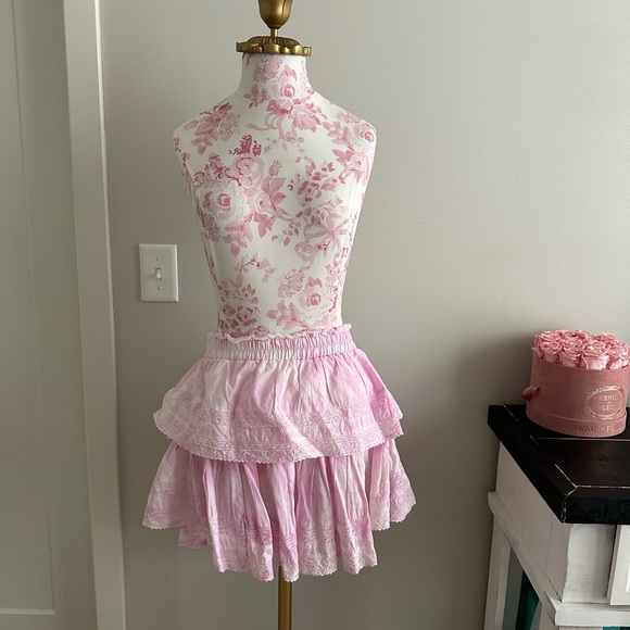 Loveshackfancy Ruffle Mini Skirt - Picture 2 of 5